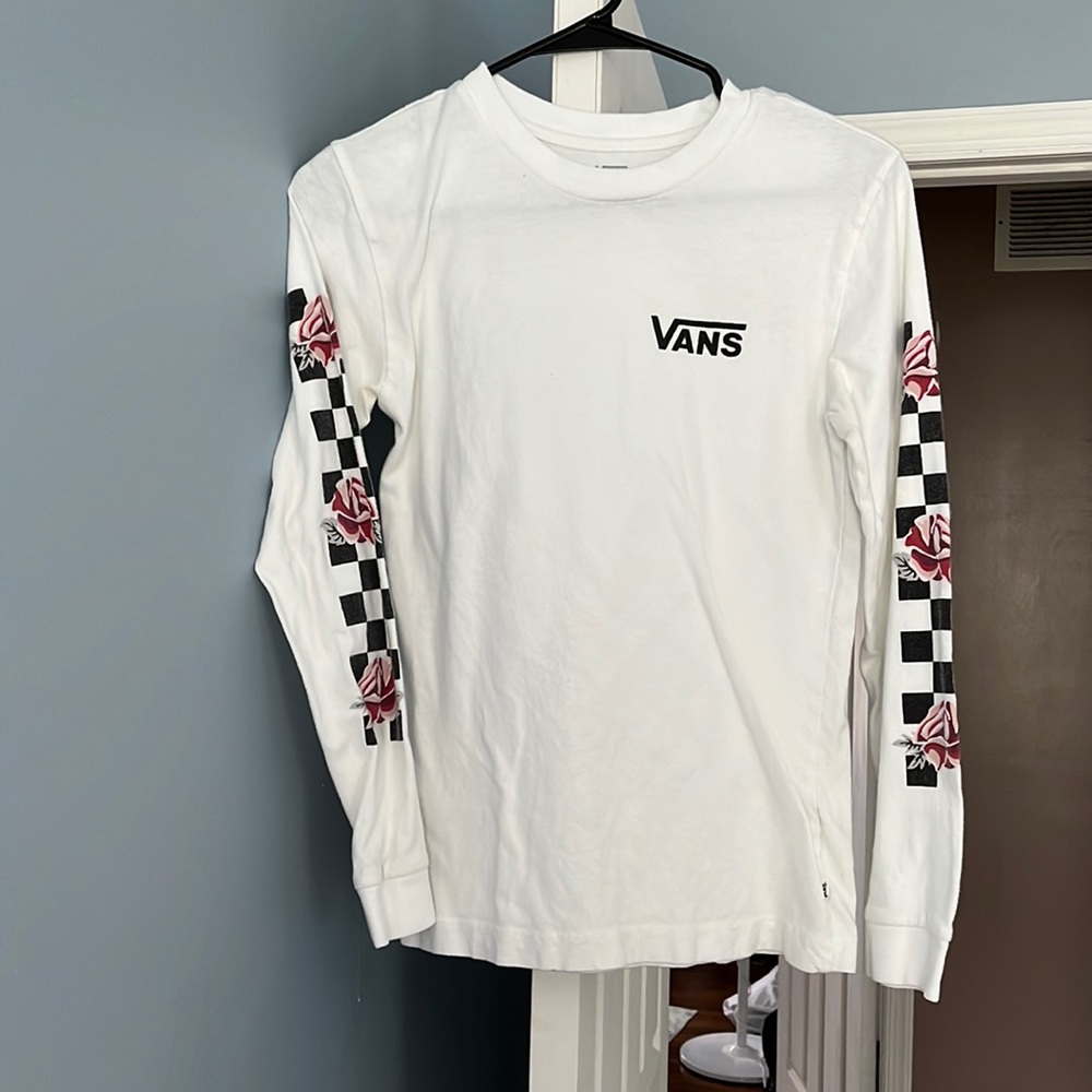 White vans long sleeve tee